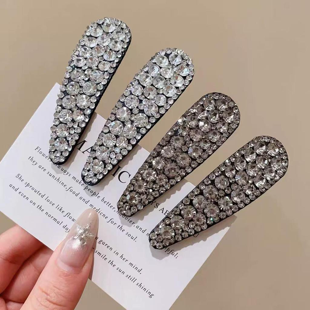 Rhinestone Water Drop Hair Clip for Flyaways and Bangs - Women's Sweet and Cool Accessory