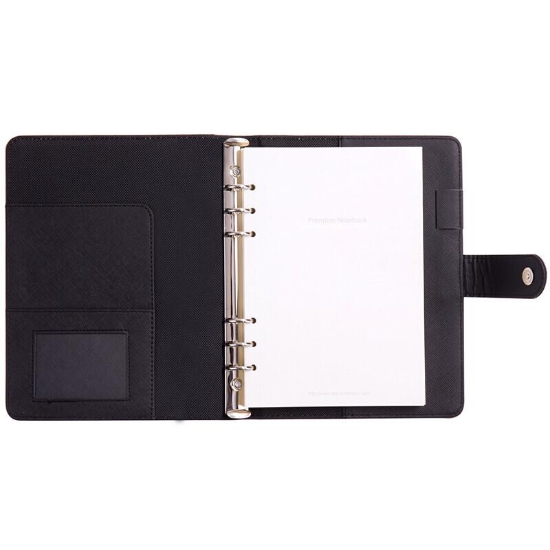 Deli 3151 Loose-Leaf Leatherette Notebook