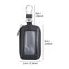 Universal Car Key Protector Bag Leather Key Cover Transparent Visible Keychain Case for Car Remote Mini Keys Bags