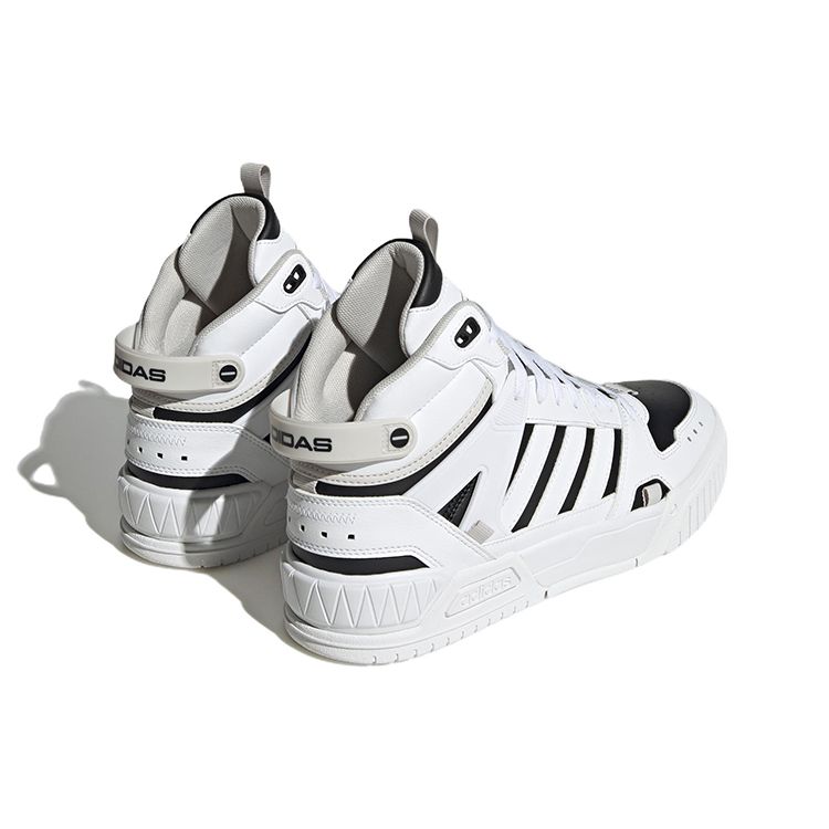 Adidas Neo D-Pad Comfortable Trendy Mid-Top Skate Shoes Unisex Sneakers White Black IG7620
