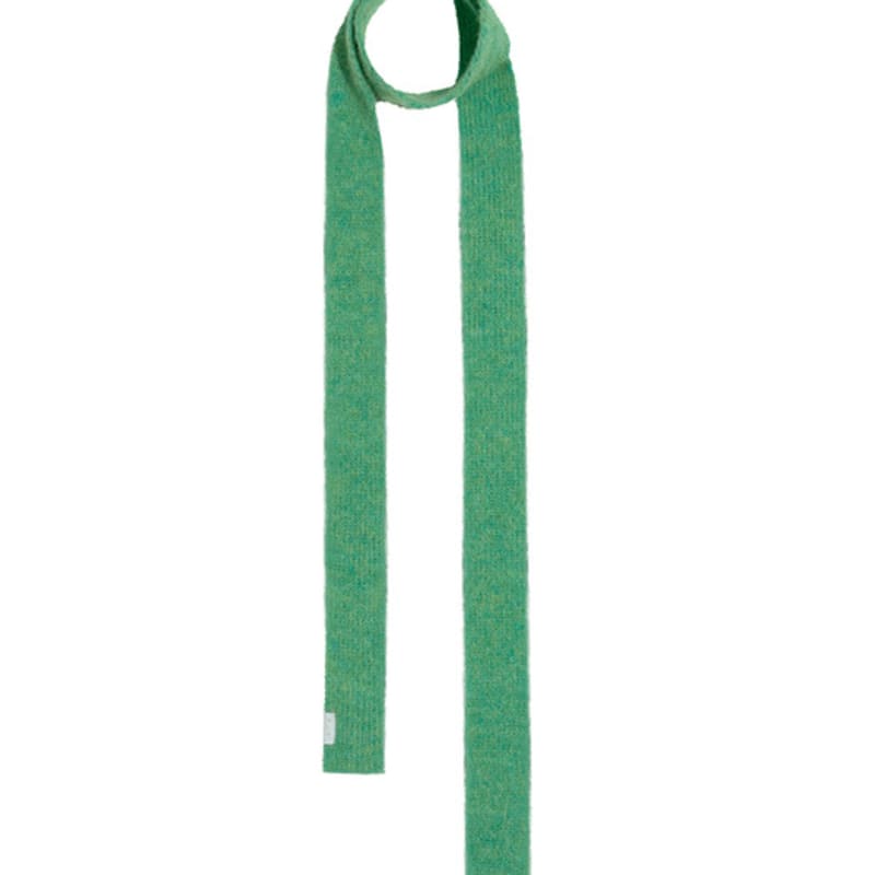 FENNEC BRUSH KNIT MUFFLER - APPLE GREEN