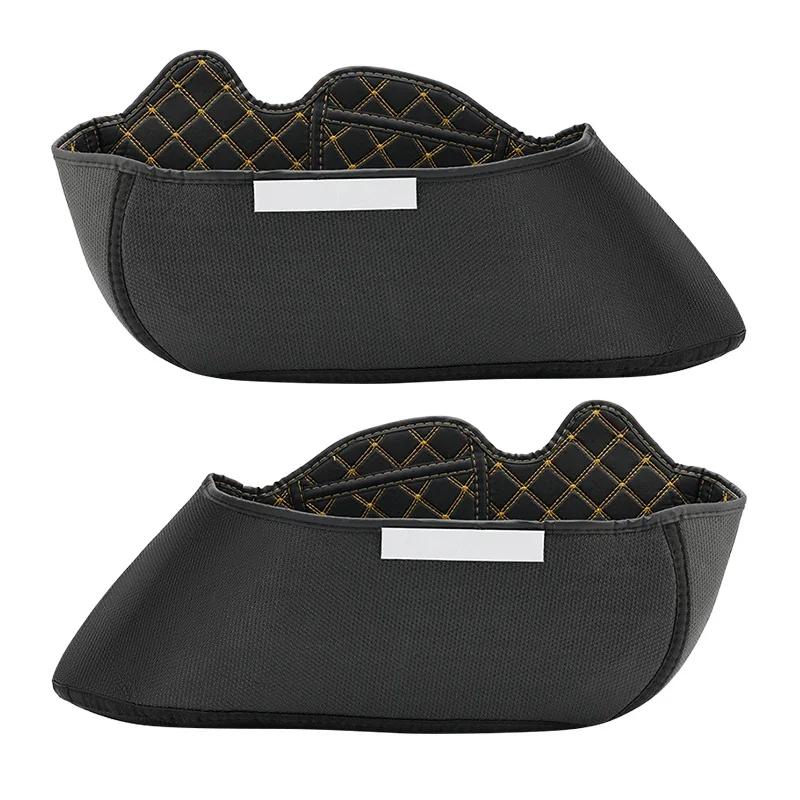 2xMotorcycle Stretched Saddlebag Insert Carpet Liner Pads Black Saddle Bags Lining Universal For Harley Yamaha Honda Kawasaki чёрный