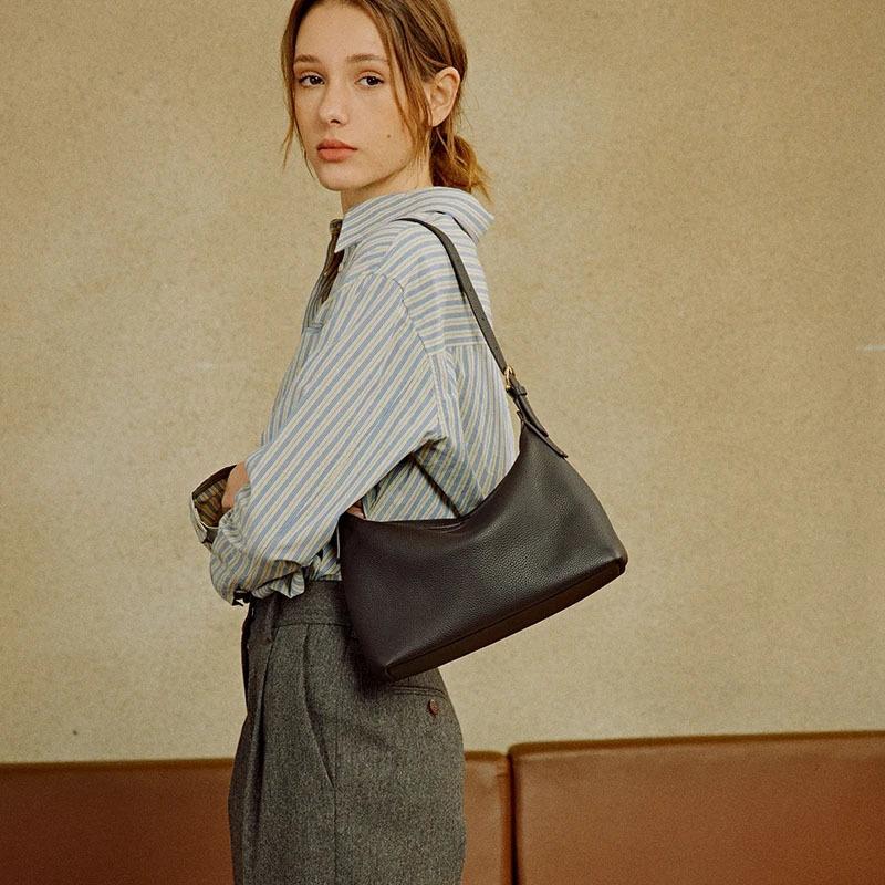

Real Leather Women s Bag, Crossbody Bag, Casual Shoulder Bag, Sling Bag, Handbag темный кофе