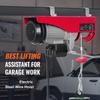 SucceBuy 200-800kg Electric Hoist with Wired/Wireless Remote Control Lifting Crane Cable Hoist Winch for Boat Garage Elevator