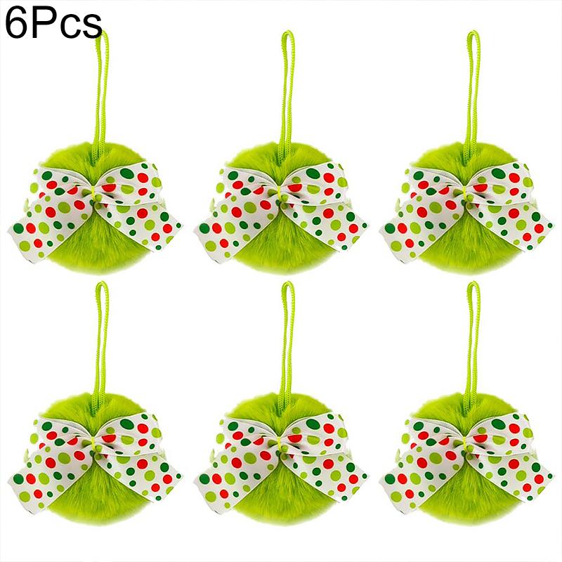 

1 шт./6 шт. Декор для вечеринки с помпонами и бантом, подвесные украшения, подарок, искусственный мех, мягкие подвесные украшения для дома, доступно несколько вариантов