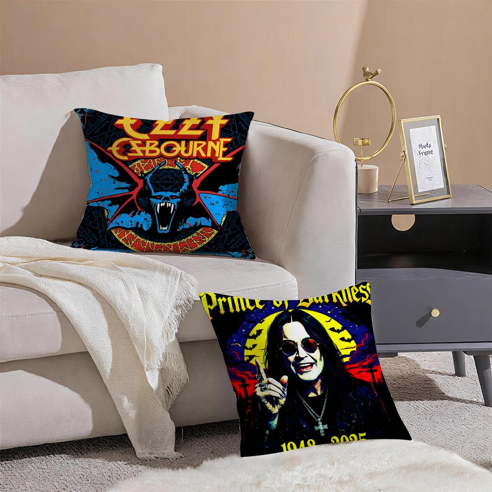 Legendary Metal Singer O-Ozzy Osbourne Cushion Cover Linen Pillowcase Soft For Sofa Bed Home Room Decor
