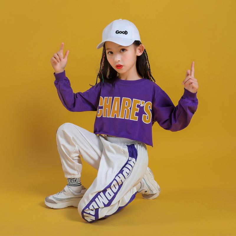 Hip-hop-dräkter, Flickor, Hip-hop-kostymer, Trendiga flickor, Jazzkostymer, Koreansk personlighet Catwalk-uppträdanden