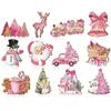 24Pcs/set Hangable Christmas Hanging Pendant Simple Christmas Tree Ornaments  New Year