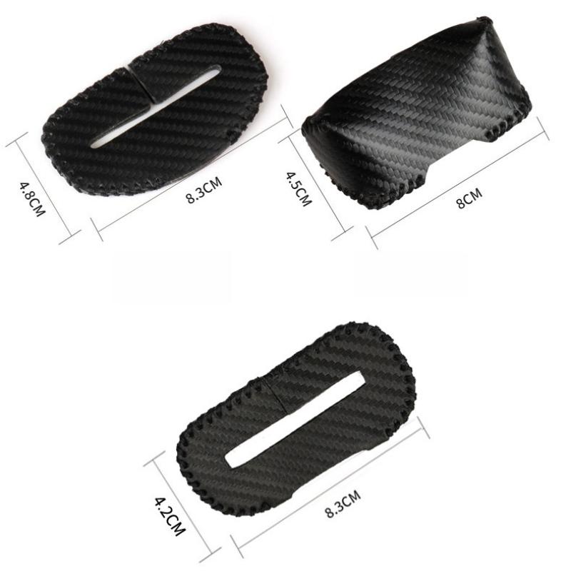 2Pcs Pu Leather Protection Wear Universal Car Seat Belt Buckle Cover Protector Anti-Collision Case Car Interior Accessories