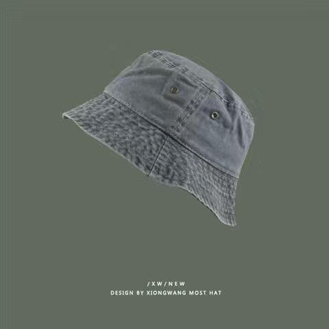 Retro Washed Fisherman Hat for Couples, Fashionable Vintage Basin Hat, Breathable Solid Color Thin Design, Spring and Summer