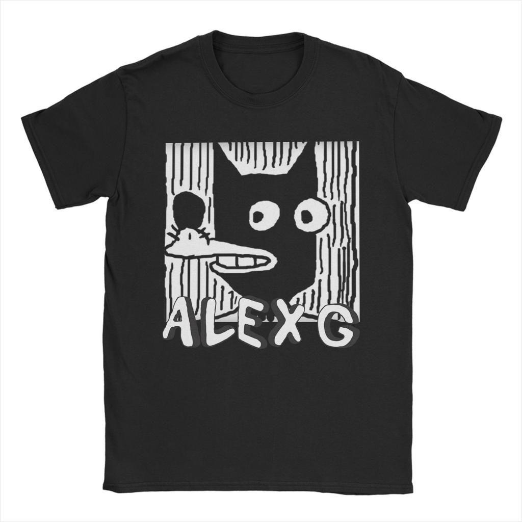 Men Women T-Shirt Singer Alex G Print T-Shirts Hip Hop  Beach Tee Shirt Vintage Pattern 100 Cotton Clothes Birthday Gift