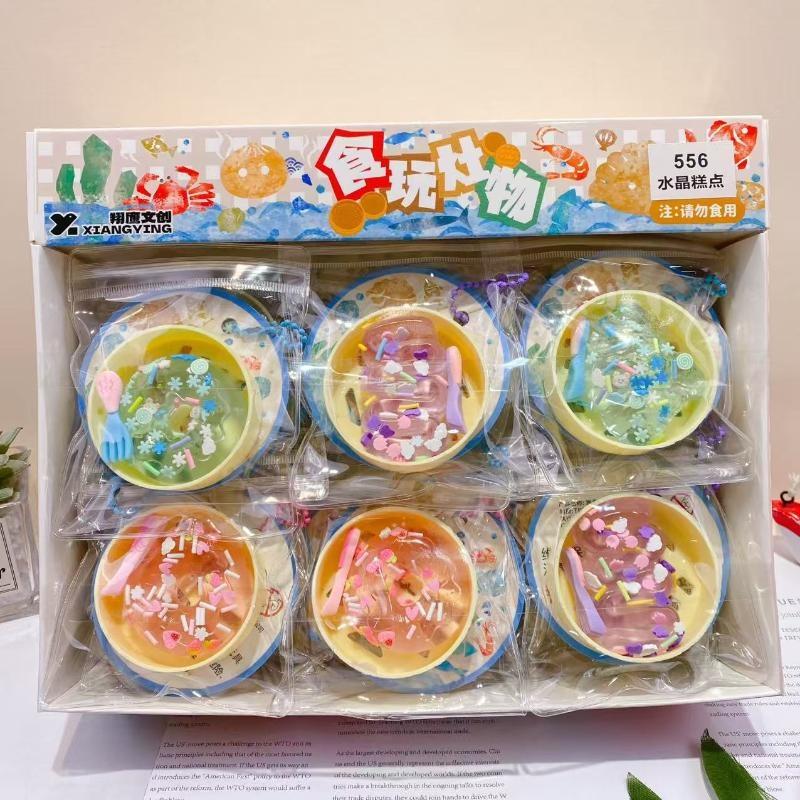Mini Dumplings Steamer Bun Squeezable Toys Soft Stress Relief Fidget Sensory Toy Keychain Pendant Party Favors Gift