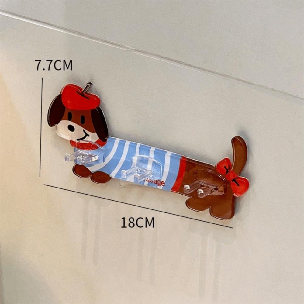 Waterproof Dachshund Toothbrush Holder Wall Mounted Hanging Toothbrush Stand  Electric Toothbrush