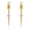 Epoch Drop Chain Hoop Earrings_Gold