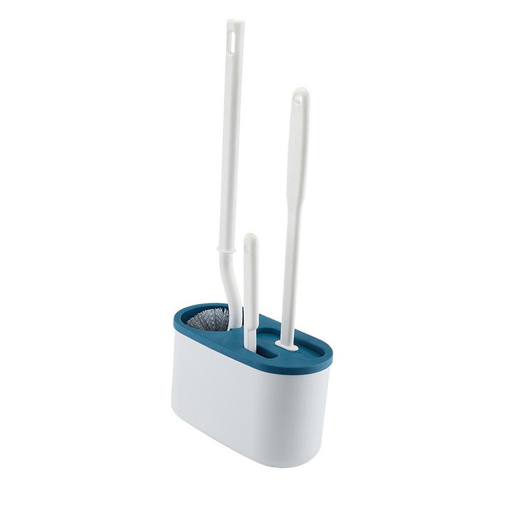 Toilet Brush Set   Handle Soft   Cleaning Brush Wall Hanging Toilet Brush Kit for Bathroom