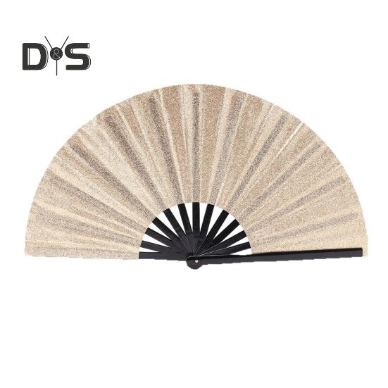 

10-дюймовый красочный народный веер ручной работы с эргономичной ручкой танцевальный театральный веер стильный аксессуар шампанского