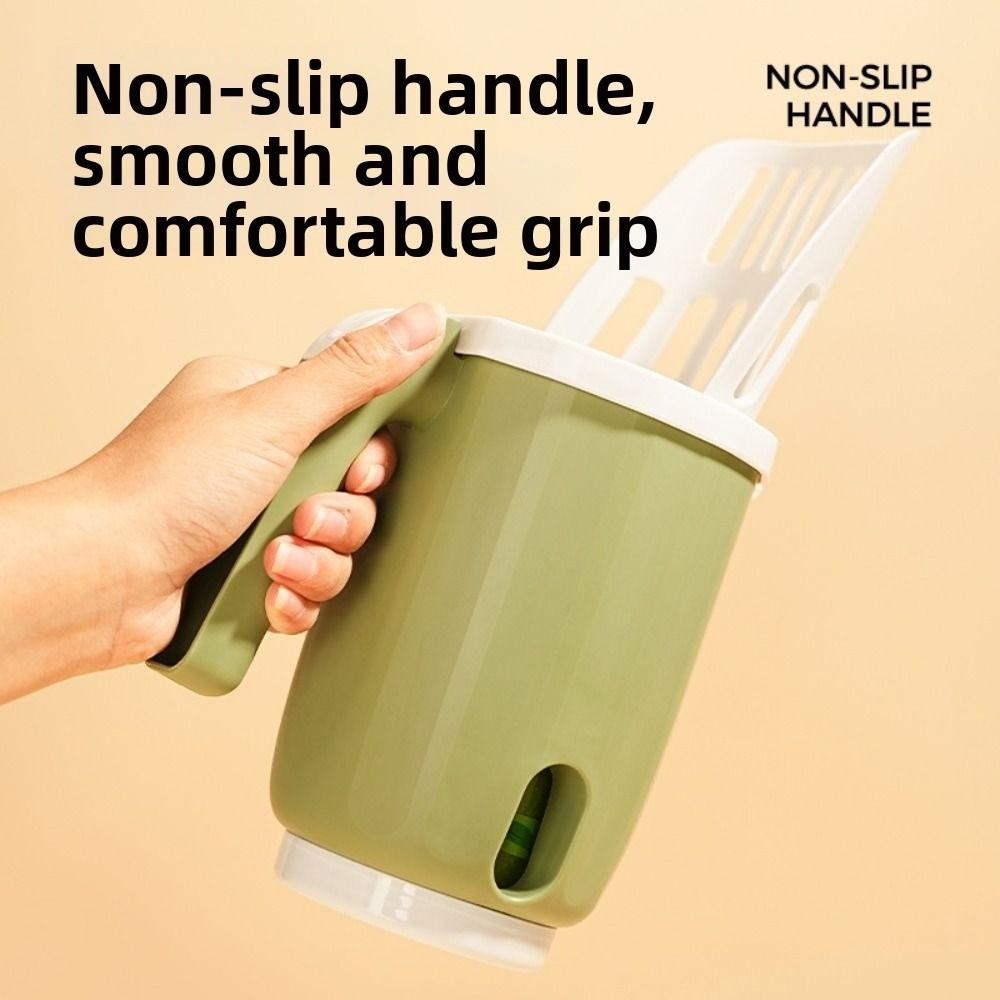 New Plastic Cat Litter Scoop with Bag Storage Slotted Scoop Litter Scoop Bin Pet Waste Collector for Litter Box Cleaning
