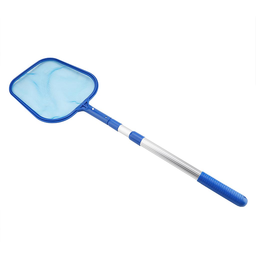Swimming Pool Leaf Skimmer Mesh Net with Telescopic Pole Pond Tub Cleaning Tool (3*35cm)