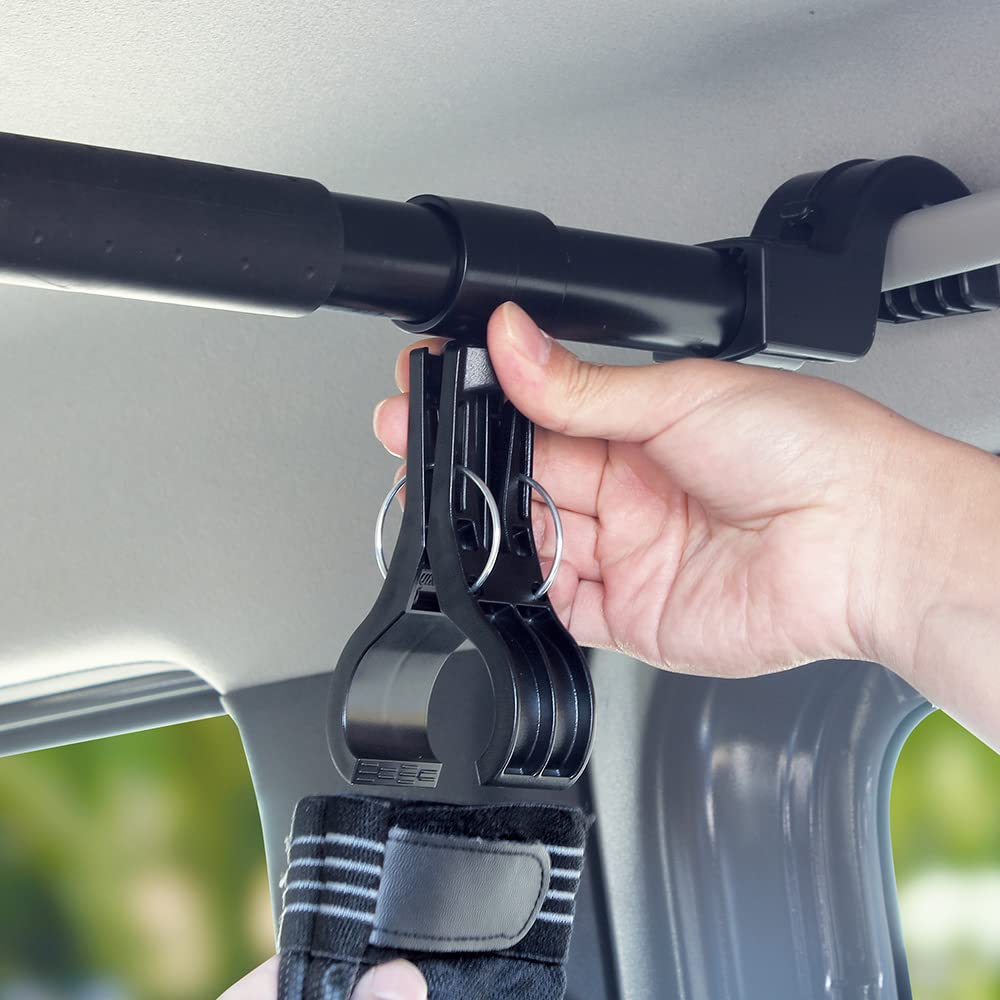 Tsuchiya YAC VISOA Grip Hook for Car Interior Black Multi-Bar U-A17 [Multi-Hook Bars]