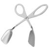 Stainless Steel Heat Resistant Food Scissor Tong Multifunctional Egg Bread Clamp Kitchen Tool for Home Restaurant
