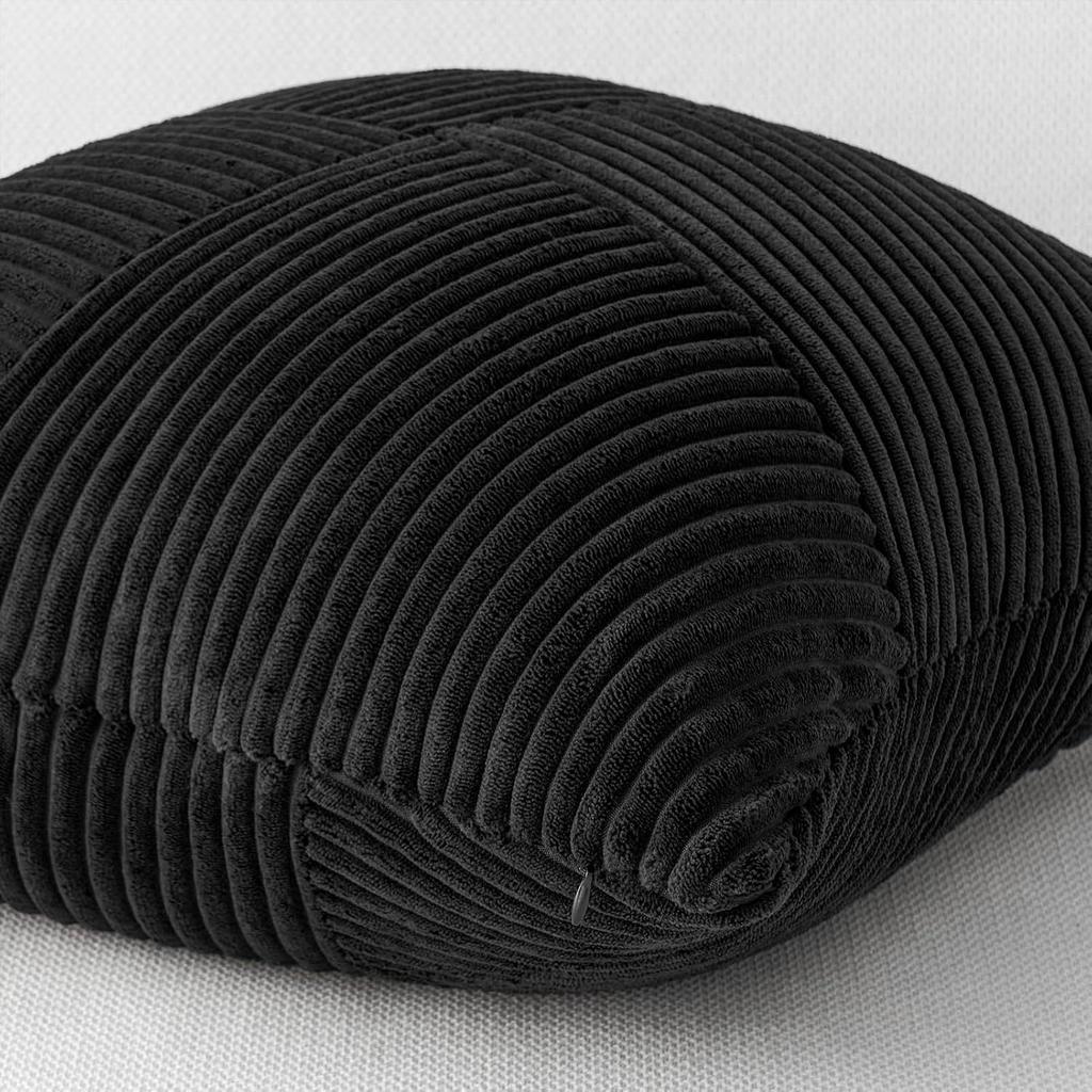 2pcs Bohemian Style Corduroy Throw Pillow Covers, Soft Striped Patchwork Design, Zippered Polyester Square Cushion Cases for Sofa, Bed