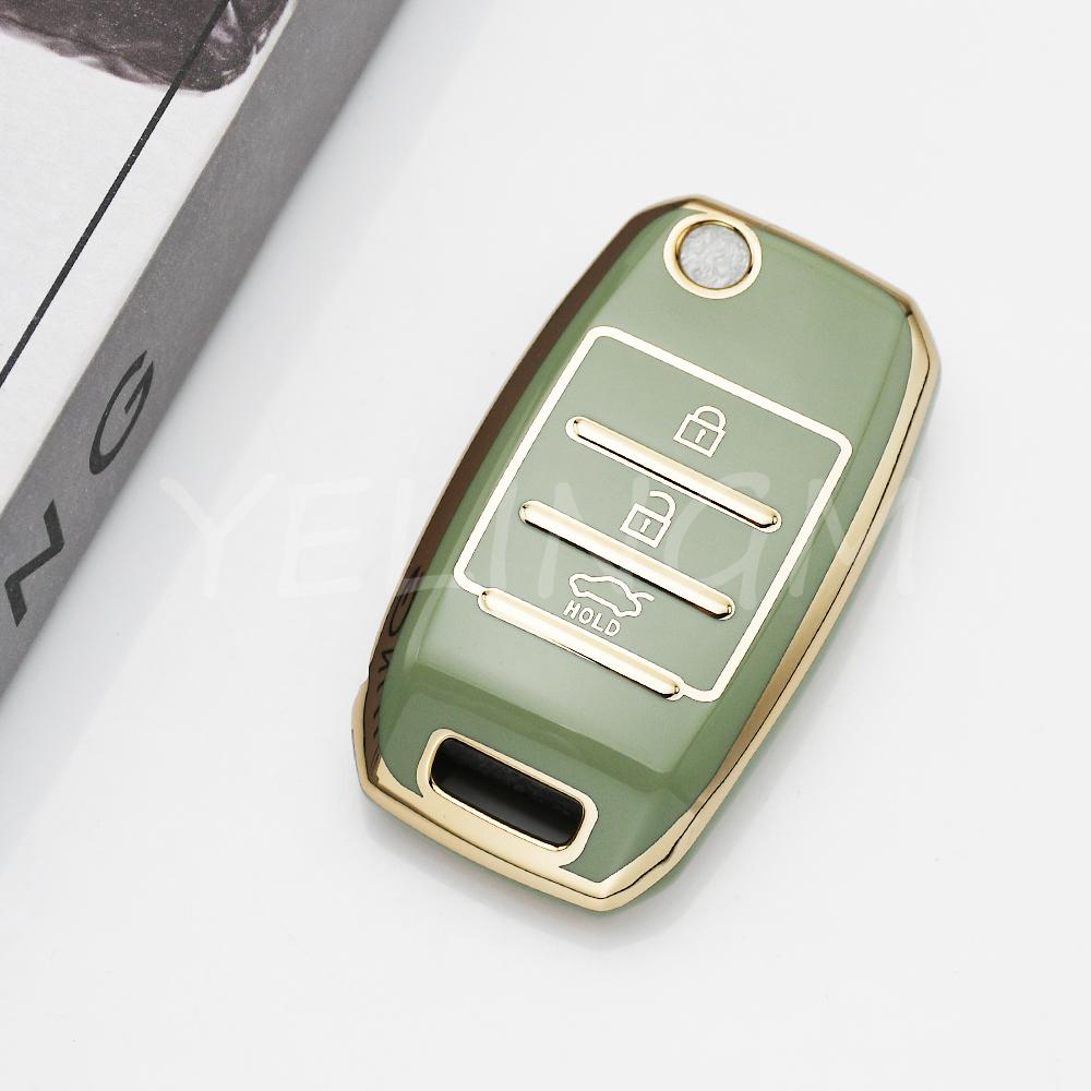 Tpu 3 4 Buttons Shell For Kia Rio 3 Ceed Cerato K2 K3 K4 Sportage Picanto Optima Sorento Forte Stinger Car Flip Key Case Cover