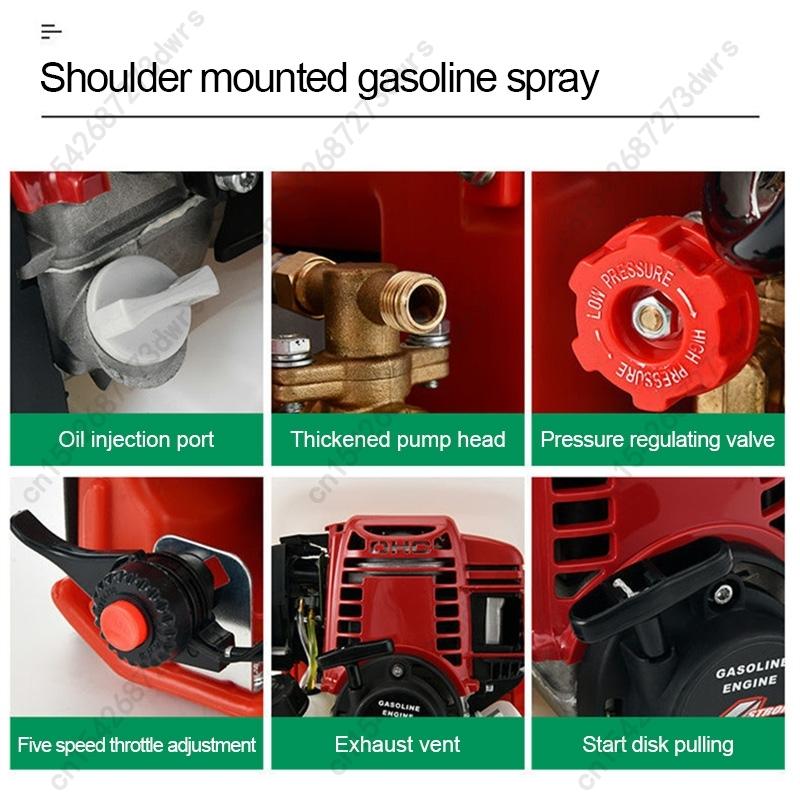 Portable Gasoline 4-Stroke 25L Backpack Pesticide Sprayer High Power Spraying Machine for Garden Orchard Lawn Weed Control