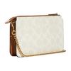 New COACH Canvas With Smooth Leather Combo Bag, Small Card Holder, 2 In 1 Crossbody Bag Trumpets Women's CA843-IMRFI