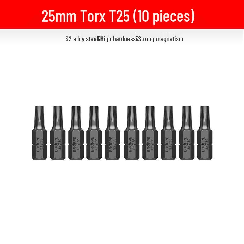 Compact Electric Screwdriver Bit Set: Phillips, Slotted, Torx, Hex, Strong Magnetic Power Drill, S2 Magnetic Bits.