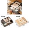 Foldable Polyester Clothing Storage Container With Compartments For Closet Organization