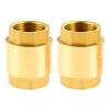 2pcs Brass Spring Check Valve 1/2 3/4 1 Inch NPT Female Thread Non Return One Way Horizontal Vertical In-Line Water Check Valve