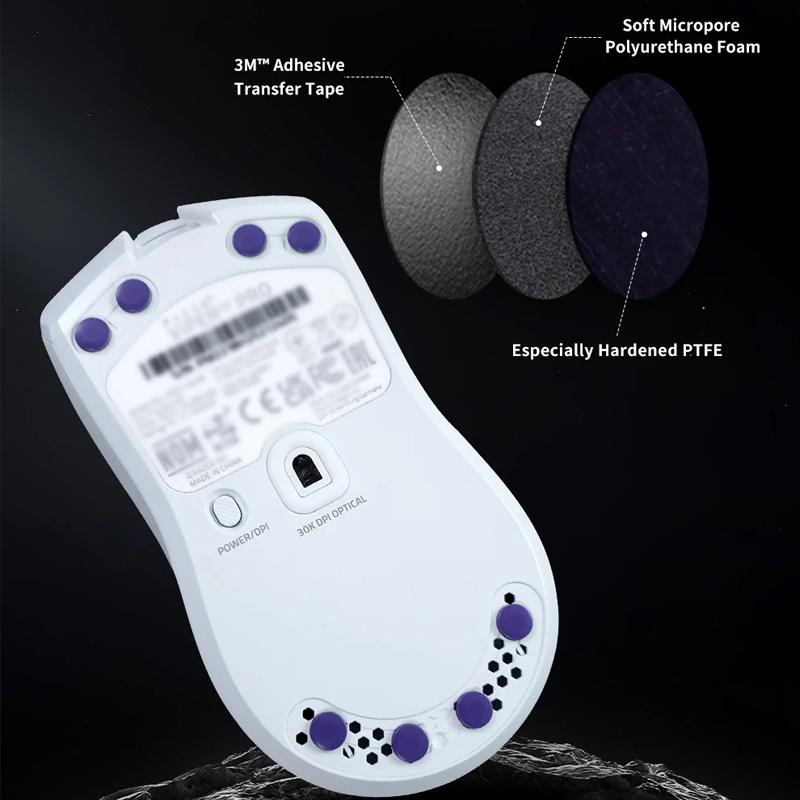 For X-Raypad Mouse Foot Skates Feet Purple Round Dots Pads Ptfe Anti Collapse Wear Resistant Diy Mice Glide Feet