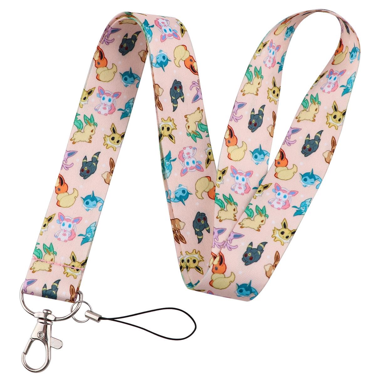 Cartoon Phone Lanyard & ID Card Holder for Students and Work, Hard Shell, In Stock