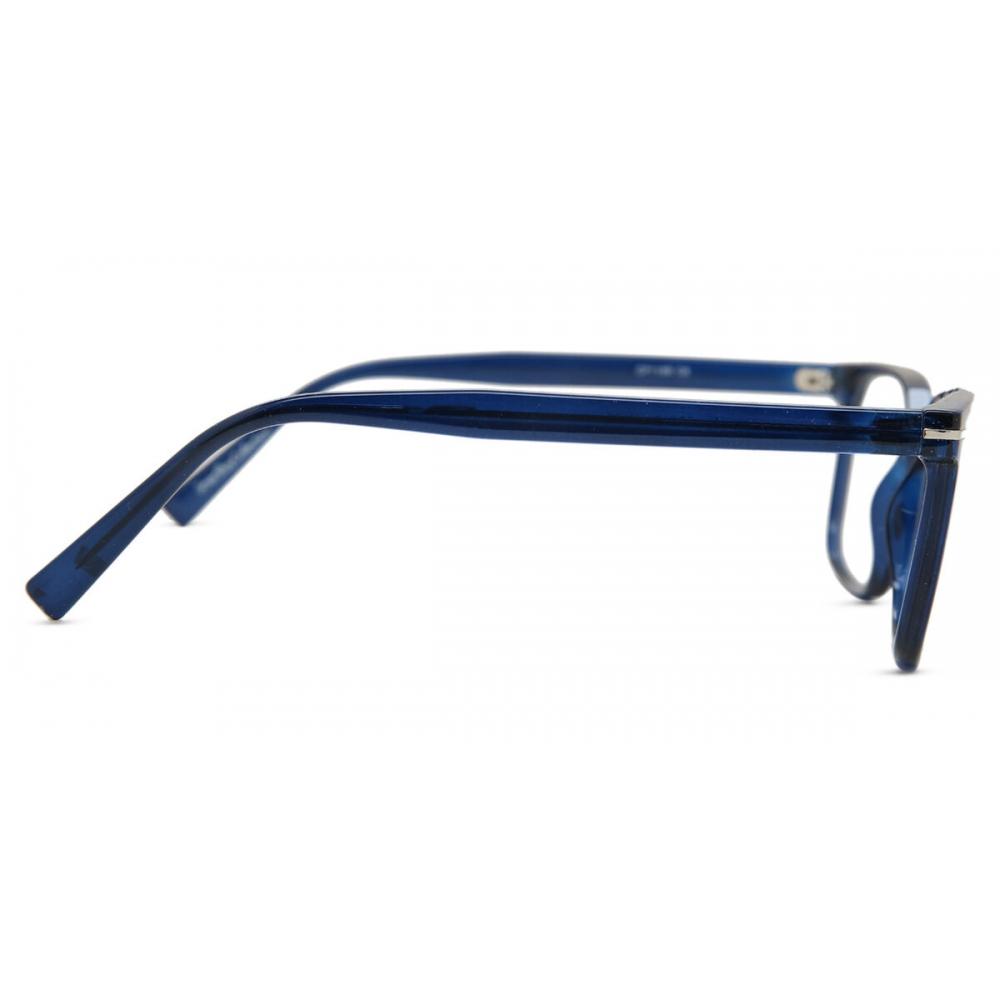 Full Rim Square Transparent Dark Blue Smartbuy Collection Forillon Cp119b Fashion Unisex Eyeglasses