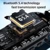 HiFi Sound Bluetooth Earphones LED Display Noise Reduction Earbuds Neckband Headsets  Travel