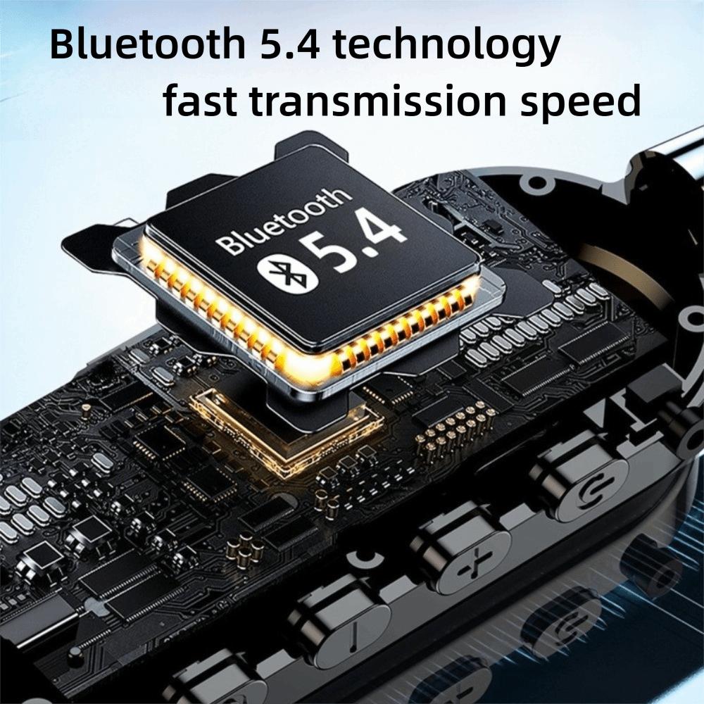 HiFi Sound Bluetooth Earphones LED Display Noise Reduction Earbuds Neckband Headsets Travel