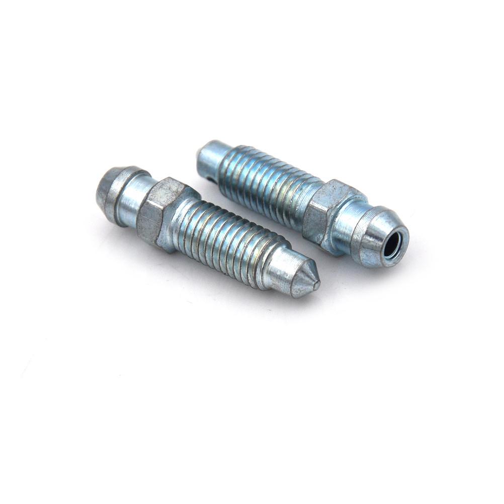 NEW 4pcs M7 x 1.0mm Motorcycle Bike Brake Caliper Steel Bleed Screw Nipple