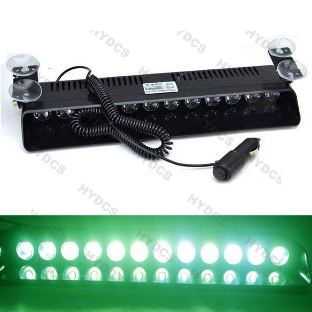 Polizeiwarnleuchte Auto LED Blinksignalleuchte Windschutzscheiben-Blitzlicht Auto LKW Notlicht 12LEDs 16 Blinkmodi 12V