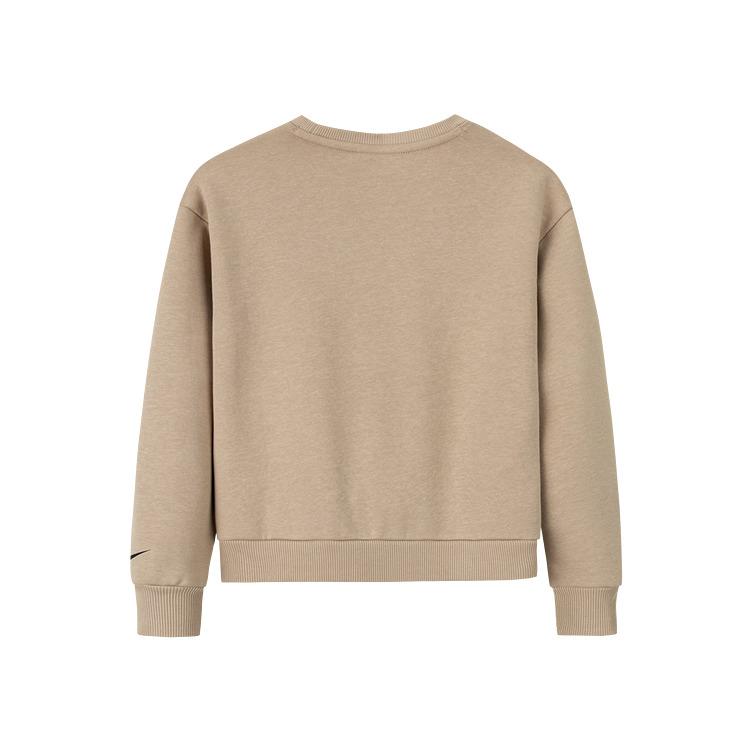 Nike Classic Logo Print Crew Neck Pullover Sweatshirt Comfortable Long Sleeve Kids tops Linen NY2442103PS-002