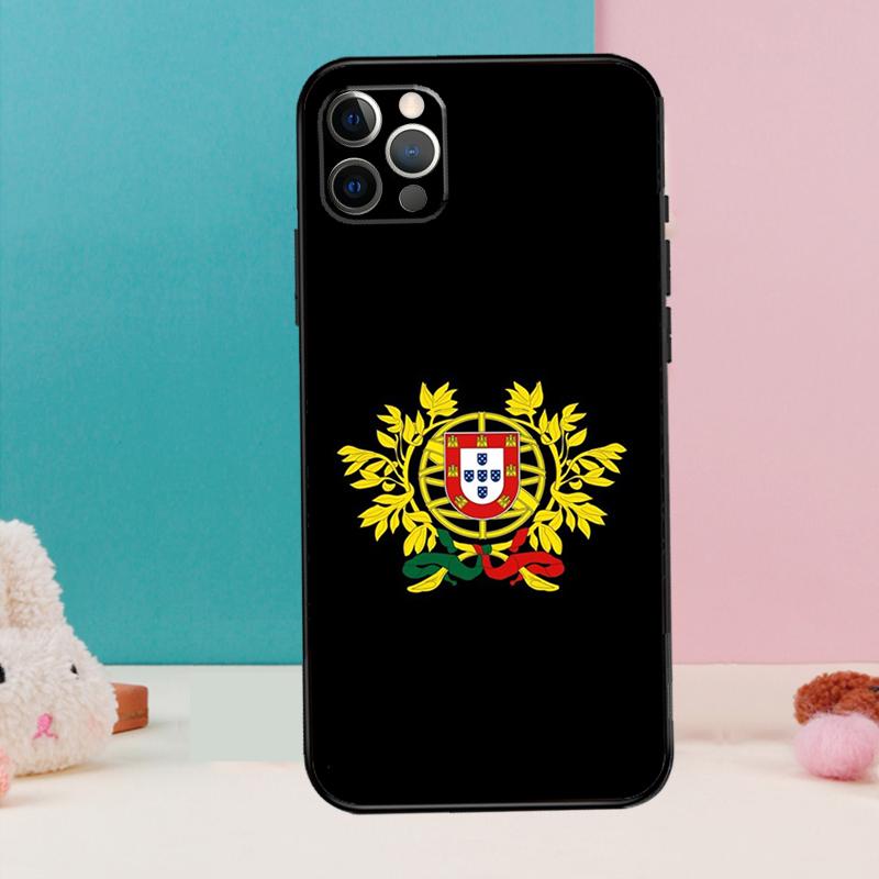 Portugal Flag Phone Case For iPhone 17 Air 16 15 13 12 11 14 Pro Max 12 13 mini 15 16 Plus 16e Cover Coque