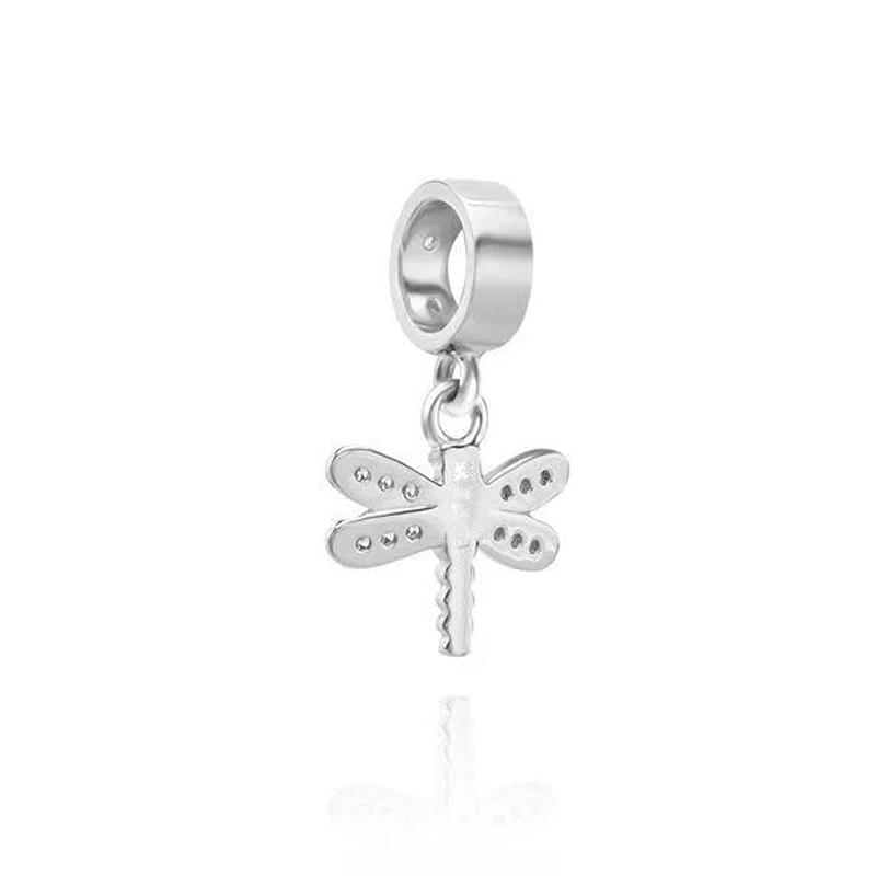 Fine Copper Bees Butterflies Dragonfly Bird Pandent Fit Original Bracelets Accessories Women Diy Jewelry Gift Dangle Trinket