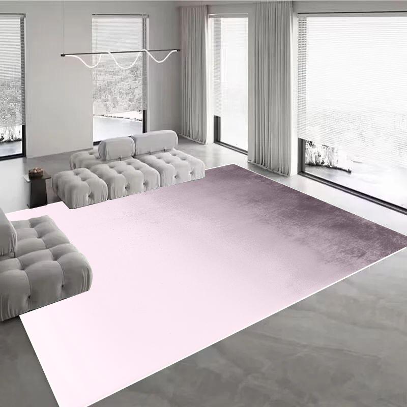 Dopamine Gradient Large Area Carpet Living Room Decoration Lounge Rug Simple Sofa Area Rugs for Bedroom Thicken Solid Color Mats