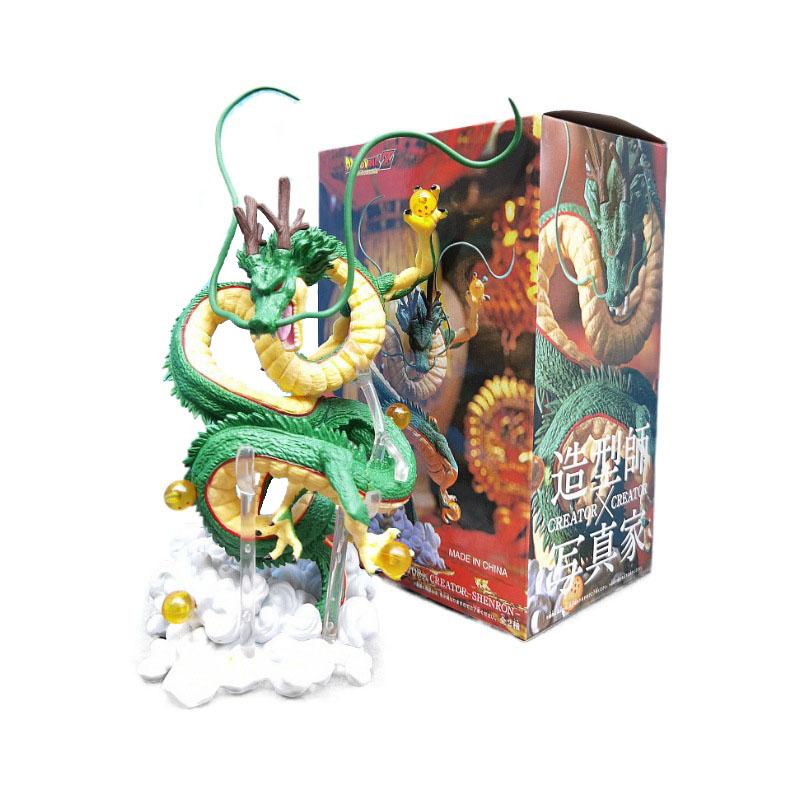 Creator X Creator Dragon Ball Shenron Verde Con Nuvola Action Figure Anime Modello da Collezione Bambola in PVC Giocattolo Regalo Decorazione QY