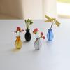 Mini Glass Vase Fridge Magnet Creative 3D Vase Micro Landscape Ornament Fridge Magnets Place Flower Arrangements Decoration