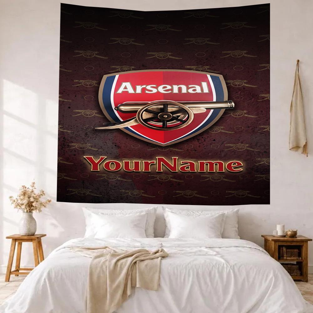 Arsenal Custom Your Name Wall Decor Tapestry Art For Pet Memorial Birthdaywedding Party Backdrop Family Gift