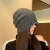 Cat ears wool hat women's autumn and winter new warm cute knitted hat thickened versatile cold hat