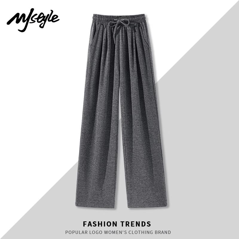 MJ STYLE Women s Straight-Leg Drape Comfort Wear L