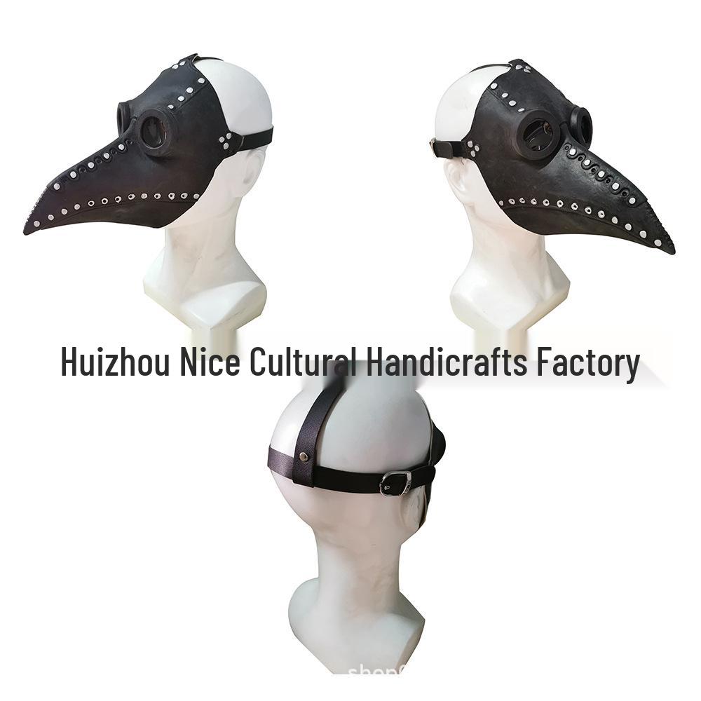 Halloween Plague Doctor Bird Beak Mask - Steampunk Costume Accessory
