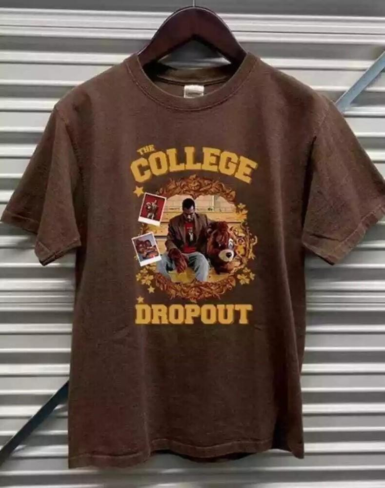 Kanye West College Dropout Tee Kanye West Rap Hip Hop Unisex Shirt Reprint Unisex T-Shirt XL