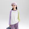T-shirt à manches longues en pur coton pour filles et enfants, décontracté pour le quotidien, haut pour enfants